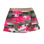 Jupe short camouflage - deux - en - un jade rose kaki