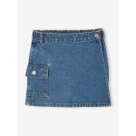 Jupe - short en denim fille poche cargo bleu moyen Jupe - short en denim fille poche cargo bleu moyen