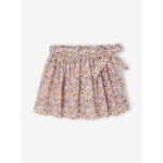 Jupe - short fille imprim�e �cru