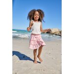 Jupe short fille en jersey rose p�le