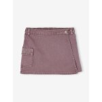 Jupe - short fille poche cargo mauve Jupe - short fille poche cargo mauve