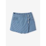 Jupe short fille ray�e ray� bleu