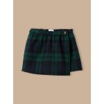 Jupe short imprim� tartan fille carreaux vert / marine