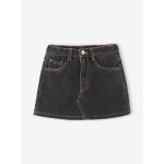 Jupe short en jean fille anthracite