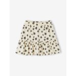 Jupe short motifs fleurs fille écru Jupe short motifs fleurs fille écru