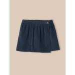 Jupe - short en velours fille bleu ombre