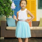 Jupe style tutu clochette bleu ciel