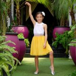 Jupe style tutu clochette jaune
