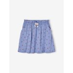 Jupe tournante imprime fille bleu chambray