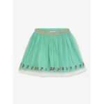 Jupe en tulle broderie cerises fille danamade menthe