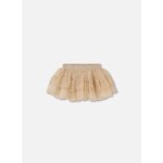 Jupe en tulle � volants beige