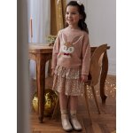 Jupe  volants en sequins nol fille or