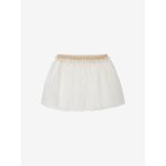Jupon cérémonie en tulle pailleté bébé blanc Jupon cérémonie en tulle pailleté bébé blanc
