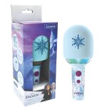 Karaoke microphone bluetooth / sans fil la reine des neiges avec effets sonores et lumineux multicolore ...