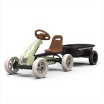 Kart enfant � p�dales avec remorque - de 2 � 5 ans - jeu exterieur vert