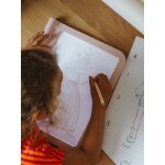 Kidydraw - pro - table lumineuse nomade - rose