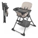 Kinderkraft highchair foldee - chaise de salle � manger pliable beige