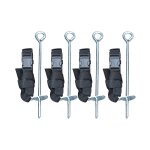 Kit d'ancrage pour trampoline polaris noir Kit d'ancrage pour trampoline polaris noir