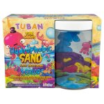 Kit aquarium et sable hydrophobe multicolor