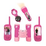 Kit d aventurier barbie avec talkie - walkies portée 120m, jumelles et boussole rose Kit d aventurier barbie avec talkie - walkies portée 120m, jumelles et boussole rose