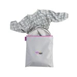 Kit bavoir et plateau transportable dove grey gris