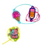 Kit bracelet en plastique magique rtrcissant cre, colorie et porte tes propres charms! multicolor