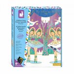 Kit créatif peinture aquarelle tableaux dorés danseuses multicolore Kit créatif peinture aquarelle tableaux dorés danseuses multicolore