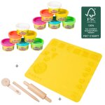 Kit cratif play - doh 12 ptes  modeler + tapis et accessoires multicolore