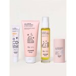 Kit cr�me visage, cr�me et huile vergetures et d�odorant future maman blanc