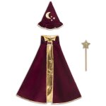 Kit d�guisement magicien bordeaux, dor�