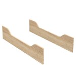 Kit d'�volution lit b�b� � lit junior 140x70 d�cor bois - camille marron