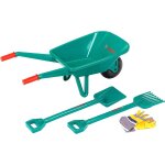 Kit de jardinage bosch brouette et tondeuse � gazon rotak vert