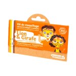 Kit de maquillage 3 couleurs lion et girafe orange