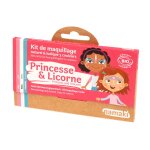 Kit de maquillage 3 couleurs princesse et licorne multicolore