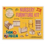 Kit de meubles mini - chambre de bb la maison des souris (chelle 1:12) multicolor