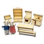 Kit de meubles mini - cuisine la maison des souris (�chelle 1:12) multicolor