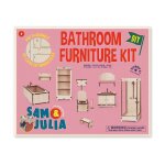 Kit de meubles mini - salle de bain la maison des souris (chelle 1:12) multicolor