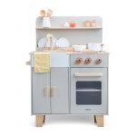Kitchenette en bois pour enfant gris