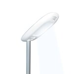 Lampe de bureau avec lumires led et enceinte bluetooth blanc
