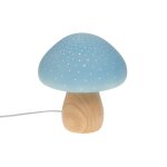 Lampe champignon bleu