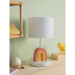 Lampe de chevet pied arc - en - ciel rose