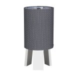 Lampe de chevet avec pied en coton - babyfan gris