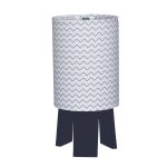 Lampe de chevet avec pied en coton - hello blanc