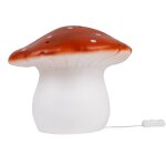 Lampe grand champignon, lampe de chevet ou  poser rouge