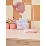 Lampe � poser en m�tal bicolore rose