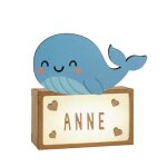 Lampe � poser personnalisable bleu