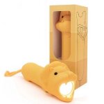 Lampe torche animaux en silicone pour enfants orange