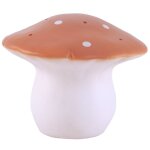 Lampe veilleuse artisanale champignon blanc, orange