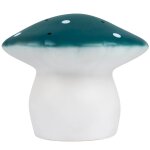 Lampe veilleuse champignon bleu sacrelle blanc, bleu