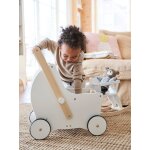 Landau de marche 2 en 1 en bois fsc blanc